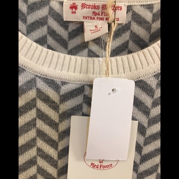 Brooks Brother Chevron Crewneck Pullover Sweater p1 - Picture 8 of 10